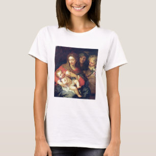 Camiseta La familia santa con Elizabeth (aceite en el