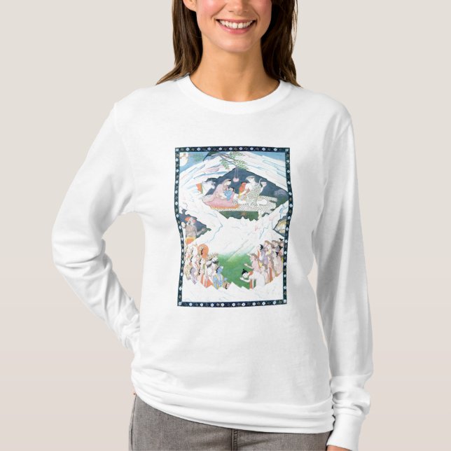 Camiseta La familia santa de Shiva y de Parvati (Anverso)