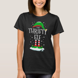 Camiseta La familia Thrifty Elf Navidades coincidiendo con