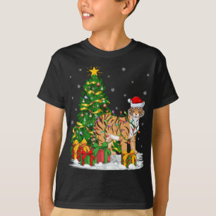 Camiseta La familia Tiger Lover Xmas coincide con el tigre 