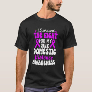 Camiseta La familia usa cinta de correr de la violencia dom