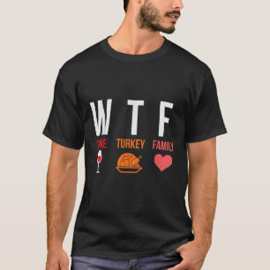 Camiseta La Familia Wine Turkey Divertidos Navidades De Sué