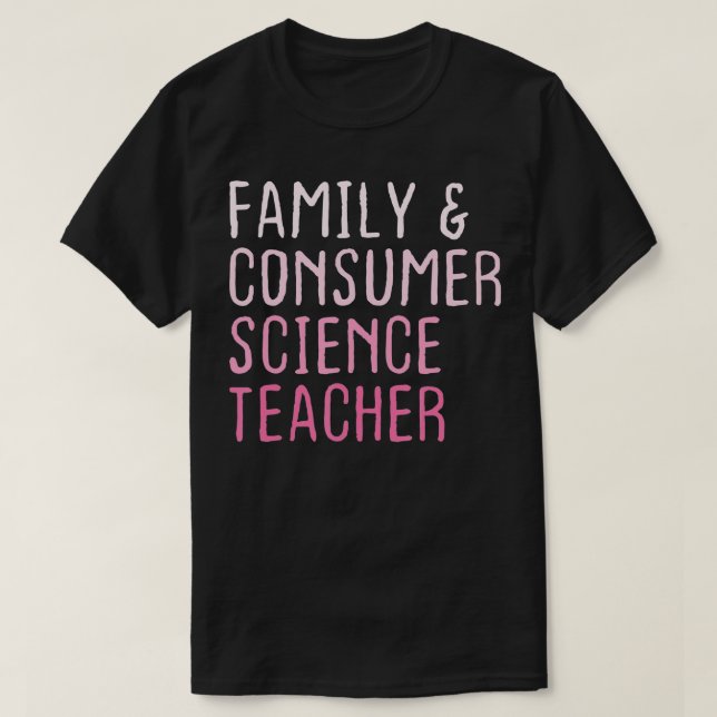 Camiseta La familia y el consumidor enfrentan al profesor d (Diseño del anverso)