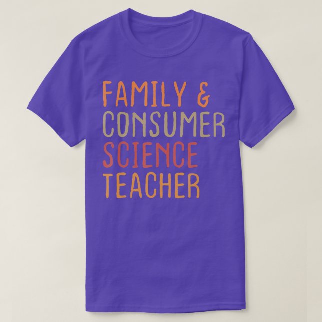 Camiseta La familia y el consumidor enfrentan al profesor d (Diseño del anverso)