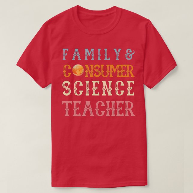Camiseta La familia y el consumidor enfrentan al profesor d (Diseño del anverso)