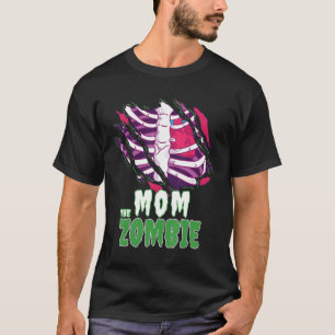Camiseta La familia Zombie Funny de Mamá Halloween Partido 