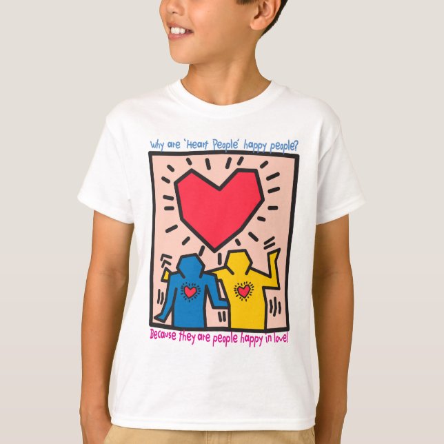 Camiseta La famosa gente del corazón bailando de alegría (Anverso)