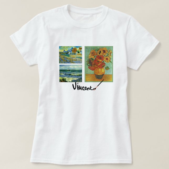 Camiseta La famosa obra de arte de Vincent van Gogh (Diseño del anverso)