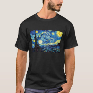 Camiseta La famosa pintura de Van Gogh, Noche estrellada