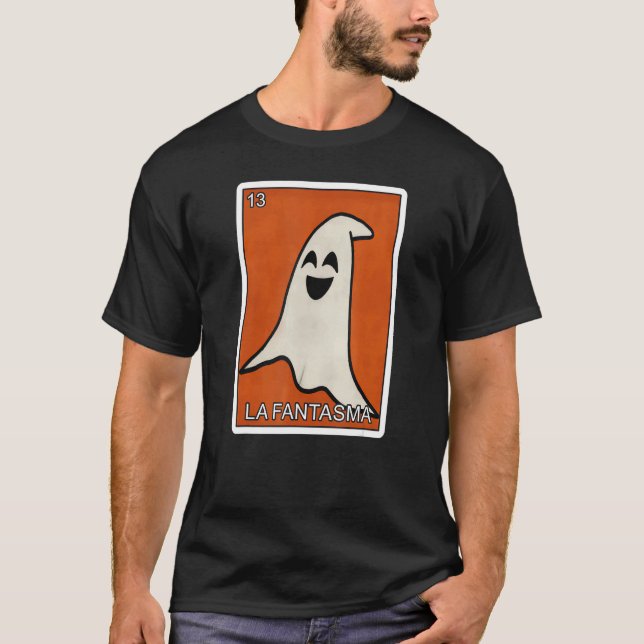 Camiseta La Fantasma Ghost Card Mexican Lottery Card La Fan (Anverso)