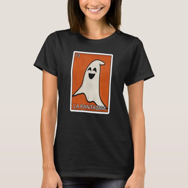 Camiseta La Fantasma Ghost Card Mexican Lottery Card La Fan (Anverso)