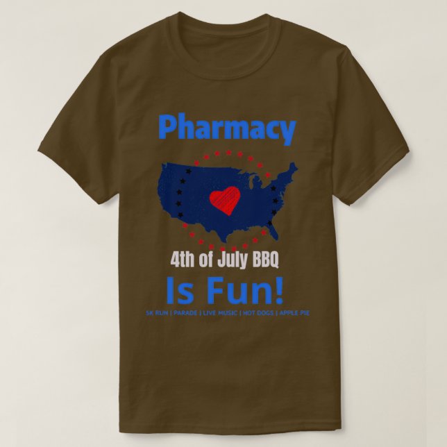 Camiseta La farmacia es divertida celebra el 4 de julio (Diseño del anverso)