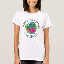 La fe cristiana crece Flor tropical Esperanza flor