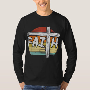 Camiseta La fe cruza el ocaso Dios religioso Jesús Cristian