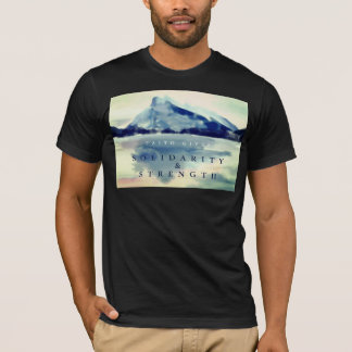 CAMISETA LA FE DA SOLIDARIDAD INSPIRADORA NEGRA