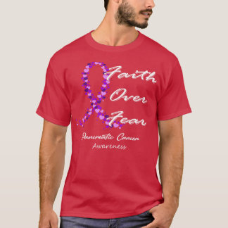 Camiseta La Fe De Conciencia Sobre El Cáncer Páncreático Po