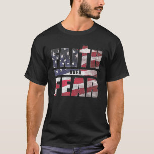 Camiseta La fe de los hombres ventilado por el miedo a la b