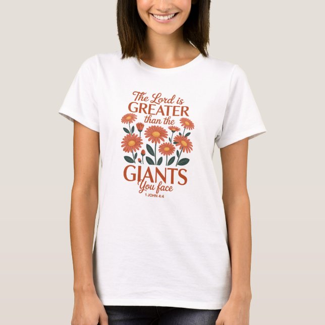 Camiseta La Fe del Señor Es Mayor (Anverso)