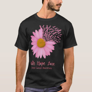 Camiseta La fe espero amar la conciencia sobre el cáncer de