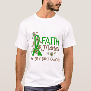 Camiseta La fe importa cáncer de 3 conductos biliares