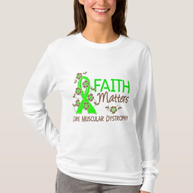 Camiseta La fe importa la distrofia muscular 3 (Anverso)