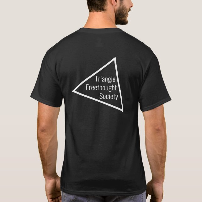 Camiseta La fe no es una virtud (oscura) (Reverso)