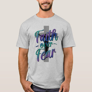 Camiseta La fe por el miedo La conciencia sobre el suicidio