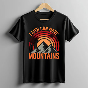 Camiseta La fe puede mover las montañas   Christian Tee