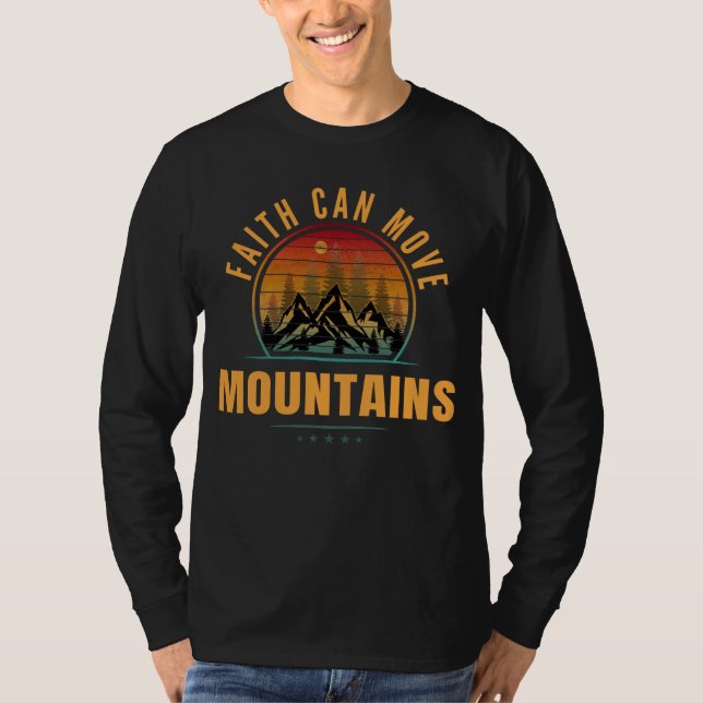 Camiseta La fe puede mover montañas (Anverso)