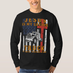 Camiseta La fe rodante: Jesús es mi salvador, el camión es 