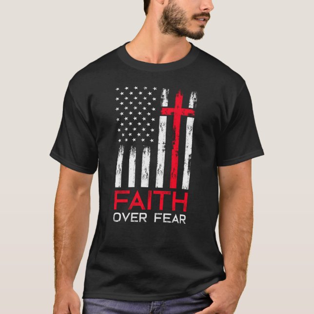 Camiseta La fe sobre el miedo (Anverso)