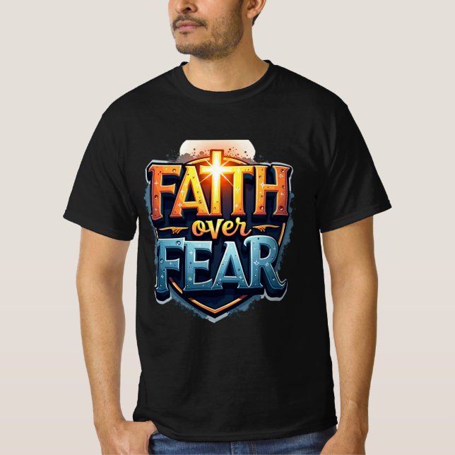 Camiseta La fe sobre el miedo (Anverso)