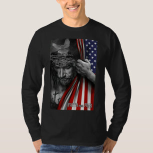 Camiseta La fe sobre el miedo, Jesús Patriota de la Bandera