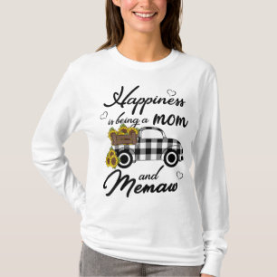 Camiseta La felicidad de la abuela del girasol es ser mamá 