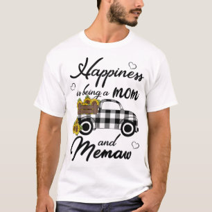 Camiseta La felicidad de la abuela del girasol es ser mamá
