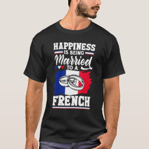 Camiseta La Felicidad De La Bandera Francesa En Francia Se