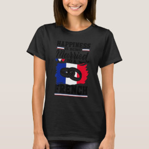 Camiseta La Felicidad De La Bandera Francesa En Francia Se 