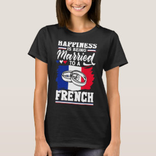 Camiseta La Felicidad De La Bandera Francesa En Francia Se 