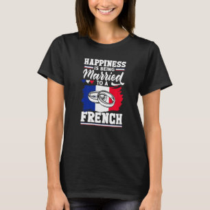 Camiseta La Felicidad De La Bandera Francesa En Francia Se