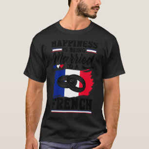 Camiseta La Felicidad De La Bandera Francesa En Francia Se