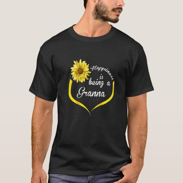 Camiseta La Felicidad De La Granna De Mujeres Es Ser Granna (Anverso)