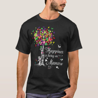 Camiseta La felicidad de las mujeres es ser D de una madre 