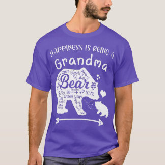 Camiseta La felicidad de las mujeres es ser una abuela con