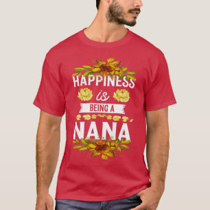 Camiseta La felicidad de las mujeres es ser una abuela de N