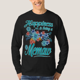 Camiseta La felicidad de las mujeres es un memaw de Día de 