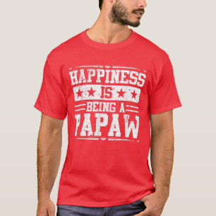 Camiseta La felicidad de los hombres es ser padre del abuel
