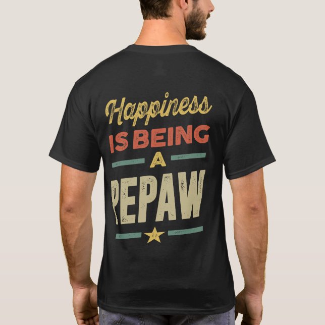 Camiseta La felicidad de los hombres es ser un pueblo - Pad (Reverso)