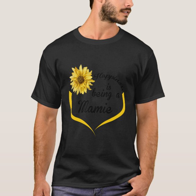 Camiseta La felicidad de los regalos de Mamie es ser una lo (Anverso)