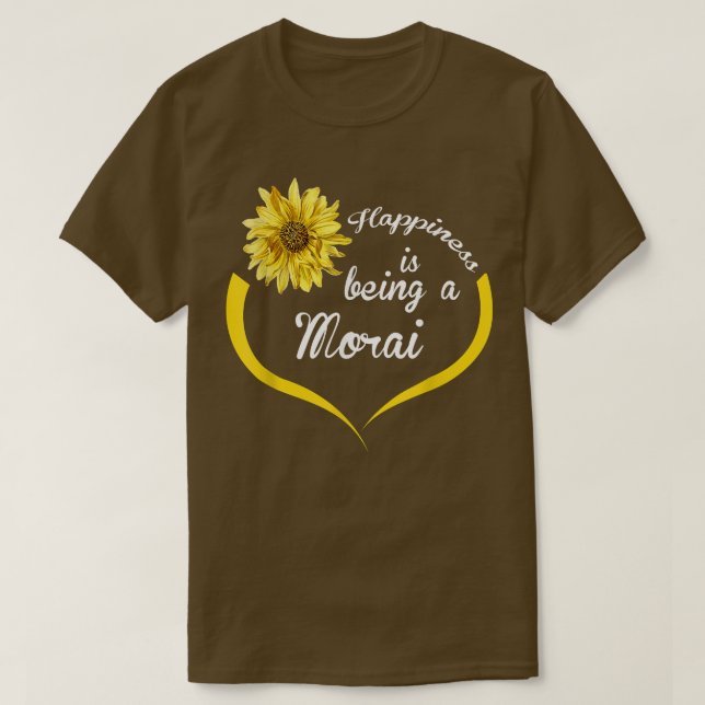 Camiseta La felicidad de los regalos de Morai es ser un Mor (Diseño del anverso)