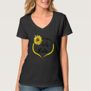 Camiseta La felicidad de Lulu es ser Lulu Raglan